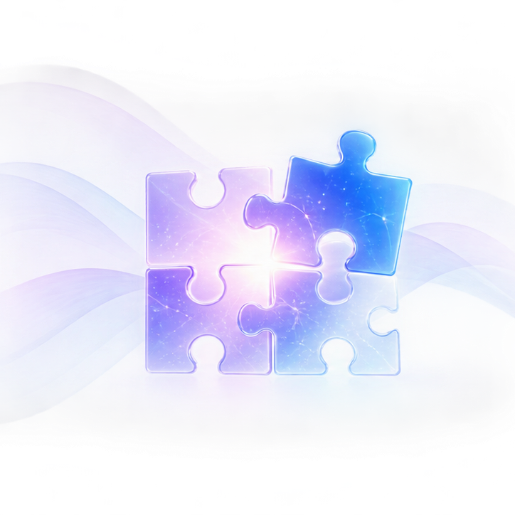 Puzzle pieces coming together